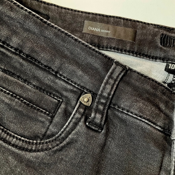 Kut from the Kloth - DIANA Woman’s Black Skinny Stretch Jeans - NWT - Size 10 - Picture 12 of 16